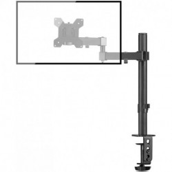  Bracwiser Monitor Mount Single Fully Adjustable Arm Fits One Screen 13-32 inch 22lbs for Monitor Computer Screen 13 15 17 19 20 22 23 24 26 27 30 32 inch VESA 75 100 (MD7421) 