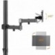  Bracwiser Single Fully Adjustable Standing Height Monitor Arm Stand Mount 800mm Tall for Monitor Computer Screen 13 15 17 19 20 22 23 24 26 27 30 32 inch VESA 75 100 (MD7821) 