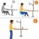  Bracwiser Single Fully Adjustable Standing Height Monitor Arm Stand Mount 800mm Tall for Monitor Computer Screen 13 15 17 19 20 22 23 24 26 27 30 32 inch VESA 75 100 (MD7821) 
