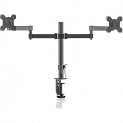  Bracwiser Dual Fully Adjustable Monitor Arm Stand Mount Fits Two Screen 13-27 inch 22lbs for Monitor Computer Screen 13 15 17 19 20 22 23 24 26 27 inch VESA 75 100 (MD7442) 