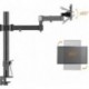  Bracwiser Dual Fully Adjustable Monitor Arm Stand Mount Fits Two Screen 13-27 inch 22lbs for Monitor Computer Screen 13 15 17 19 20 22 23 24 26 27 inch VESA 75 100 (MD7442) 