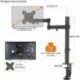  Bracwiser Monitor Mount Single Fully Adjustable Arm Fits One Screen 13-32 inch 22lbs for Monitor Computer Screen 13 15 17 19 20 22 23 24 26 27 30 32 inch VESA 75 100 (MD7421) 