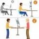  Dual Monitor Stand Free Standing Desk Mount Fits Two Screens up to 27 inch 22 lbs Fully Adjustable Arms with Max VESA 100x100mm (ML7802) 