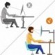  Bracwiser Monitor Mount Single Fully Adjustable Arm Fits One Screen 13-32 inch 22lbs for Monitor Computer Screen 13 15 17 19 20 22 23 24 26 27 30 32 inch VESA 75 100 (MD7421) 