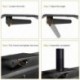  Bracwiser 2 Packs No Drill TV Top Shelf 12 inch Wide Monitor Top Mounting Bracket Platform Holds Speaker, AV Receiver, Media Box, Game Console and More (CS106M-2) 