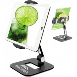  Bracwiser Adjustable Tablet Phone Holder Stand for 4.7-11 inch iPad, iPad Air, iPad Pro, Samsung Tabs, and Phones (YFD108B) 